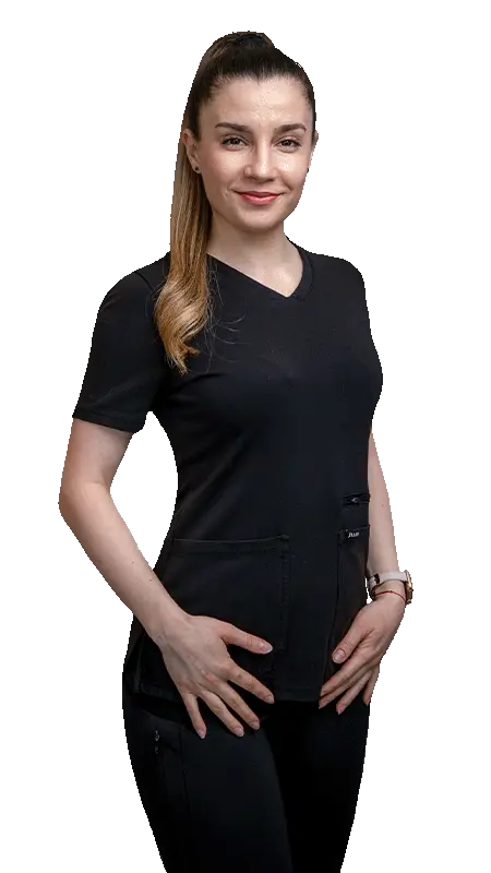Andra-Diana Mustățea, physiotherapist at Sfintii Arhangheli Clinic