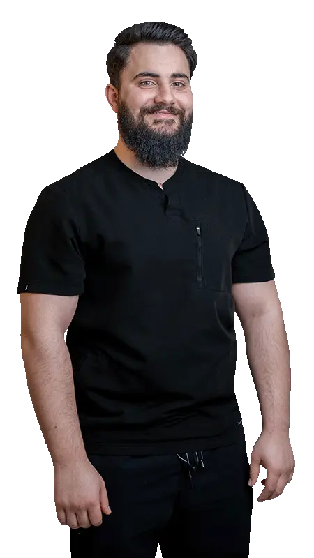 Caleb Gușă, physiotherapist at Sfintii Arhangheli Clinic